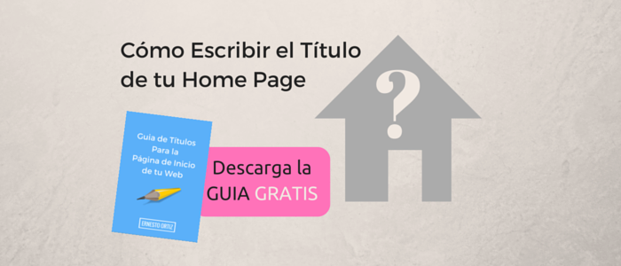 como escribir titulo home page